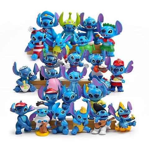 24pcs/set 4.5-6.5cm Stitch Cute Mini Figure Doll PVC Cartoon Stitch Decoration Toys Gift ► Photo 1/6