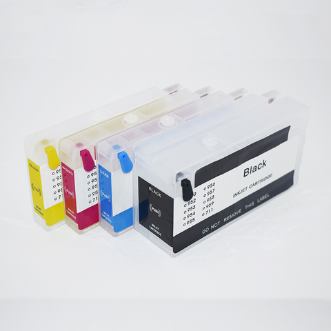 Refillable Ink Cartridge Replacement For HP 711 XL With Permanent Chip For Hp Deskjet T125 T130 T525 T530  Printer ► Photo 1/6