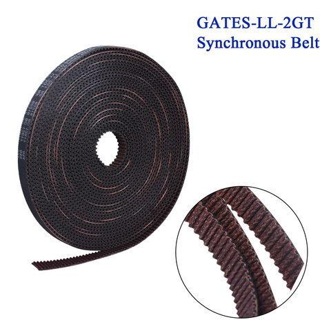 GATES-LL-2GT Open Timing Belt GT2 6MM 10MM Synchronous Belt High Quality Wear Resistant For BLV MGN 3D Printer Parts Ender3 CR10 ► Photo 1/6