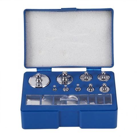 17Pcs 10mg-100g Grams Precision Digital Scale Calibration Weight Set Test Jewelry Scale Tweezer Balance Weighting Tools Silver ► Photo 1/6