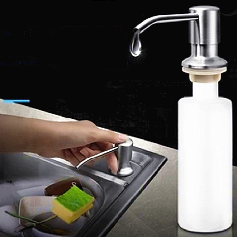 Kitchen Sink Soap Dispenser ABS Plastic Built in Lotion Pump Plastic Bottle for Bathroom and Kitchen Liquid Soap organize 300ml ► Photo 1/5