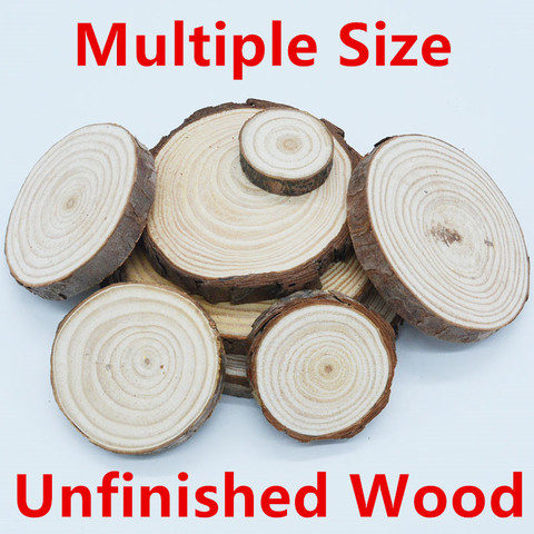 Natural Large Wood Slice - 12