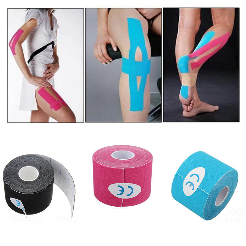 Kinesiology Tape Athletic Recovery Elastic Tape Kneepad Muscle Pain 