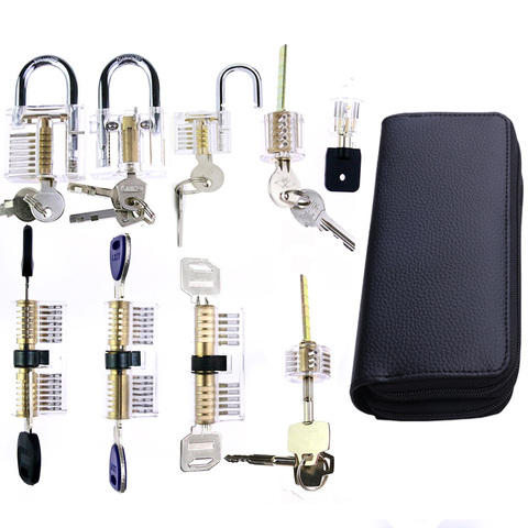 24pcs Goso Titanium Lock Tools and 9pcs Transparent Locks Practice Lock Pick Set for Training Professional Lock Set Locksmith ► Photo 1/6