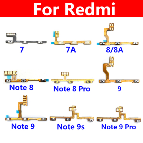 Power ON OFF Volume Camera Key Button Switch Flex Cable Ribbon For Xiaomi Redmi 7 7A 8 8A 9 9A Note 7 8 9 Pro 9s MI 10T 11 ► Photo 1/6