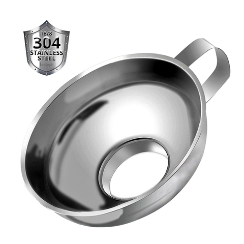 Stainless Steel Canning Funnel, Wide Mouth Jar Funnel With Handle for Wide and Regular Mouth Jars, Food Grade Metal Jam Funnel ► Photo 1/6