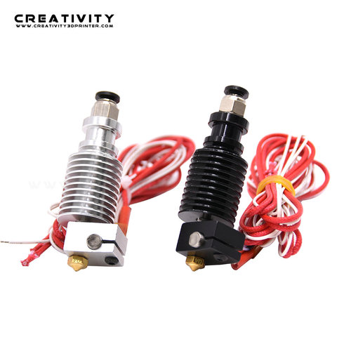 Free Shipping 3D Printer Partse E3D V6 hotend Kit Remote extruder 1.75/0.4mm Nozzle 12V/24V j-head hot end extruder ► Photo 1/6