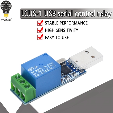 LCUS-1 type USB Relay Module Electronic Converter PCB USB Intelligent Control Switch ► Photo 1/6