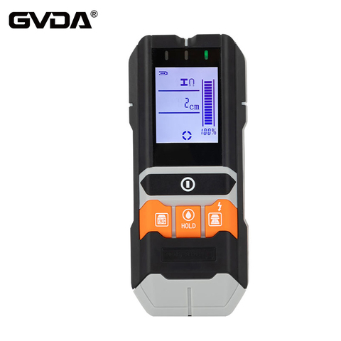 GVDA 4 in 1 Wall Detector Metal Wiring Wood Depth Moisture Detector Meter Wall Scanners Stud Finder AC Voltage Live Wire Tracker ► Photo 1/6