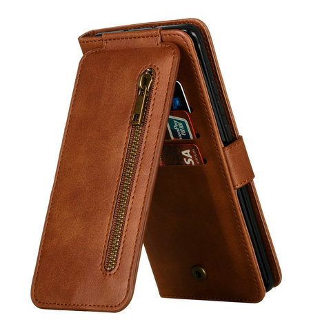 P30Lite P30 Pro P40 Pro Plus Flip Case Zipper Multifunction Leather Slot for Huawei P40 Lite E Case Wallet Cover Huawei P 40 30 ► Photo 1/6