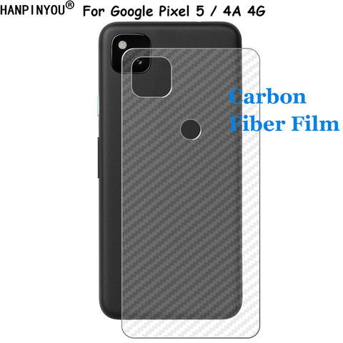 For Google Pixel 5 4A 4G (Not 5G) 3D Transparent Carbon Fiber Rear Back Film Stiker Screen Protector (Not Tempered Glass) ► Photo 1/6