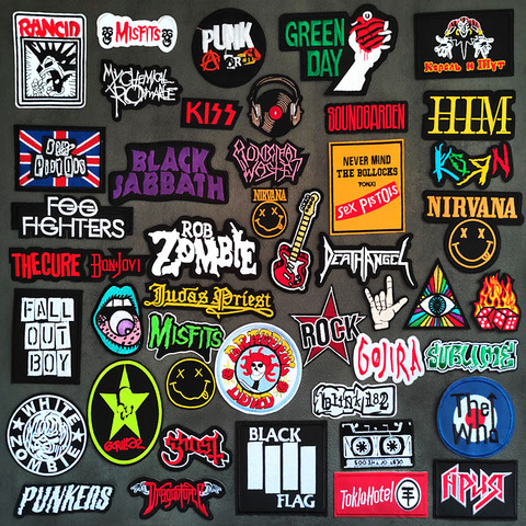 Music Band Embroidered Metal Rock Sew Patches