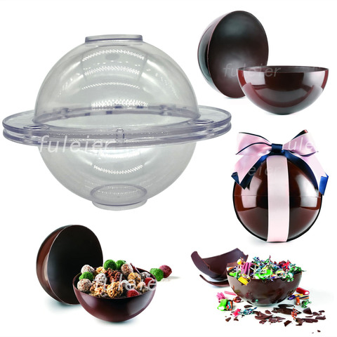 3D Big Sphere Polycarbonate Chocolate Mold, Ball Molds for Baking Making Hot Chocolate Bomb Cake Jelly Dome Mousse Confectionery ► Photo 1/6