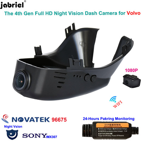 Full HD 1080P Wifi 24H Night Vision dash cam car dvr rear camera for Volvo S60 S80 2012 2015 V40 V60 V70 XC60 XC40 XC70 XC90 S40 ► Photo 1/6