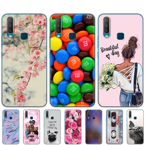Cases For Vivo Y11 2022 Case Soft TPU Back Phone Cover For Vivo Y17 Y15 Y12 Y3 Case 6.35 silicon VivoY17 Y 17 15 12 3 11 Funda ► Photo 1/6