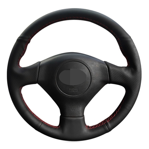 Car Steering Wheel Cover Black Artificial Leather For Subaru Legacy Forester Outback Impreza WRX 2003-2007 Saab 9-2X 2005 2006 ► Photo 1/6