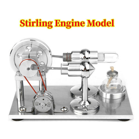 New Arrival Stainless steel Mini Hot Air Stirling Engine Motor Model Educational Toy Science Experiment Kit Set For Children ► Photo 1/6