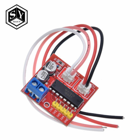 1PCS 2.5A Dual bridge brushed DC motor Drive Controller Board Module for Arduino smart car robot Low power consumption MX1919 ► Photo 1/6