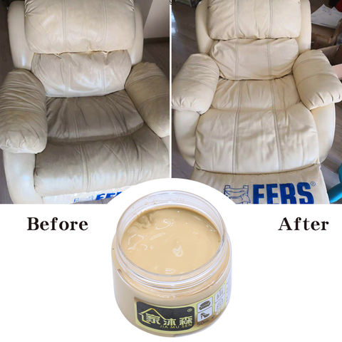 50ml Beige Leather Repair Paste Shoe Cream Leather Paint for Car Seat Sofa Hole Scratch Crack Restoration Leather Coloring Paint ► Photo 1/6