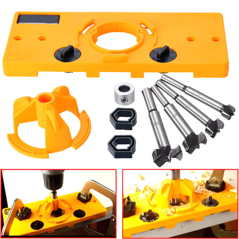 Forstner Bit Wood Cutter Carpenter And 15-35MM Concealed Cup Style Hinge Jig Boring Hole Drill Guide Woodworking Tools DIY ► Photo 1/6