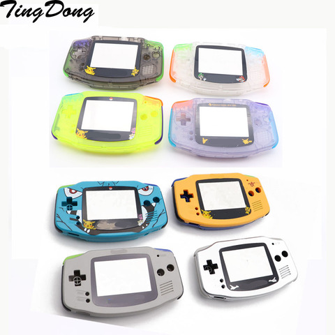 DIY Full set housing shell cover case w/ conductive rubber pad buttons for GameBoy Advance GBA console ► Photo 1/6