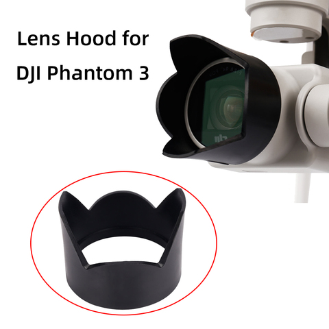 Snap on Lens Hood Sunshade for DJI Phantom 3 Phantom 4 Advanced Professional Standard SE Drone Camera Hood Spare Accessories ► Photo 1/6