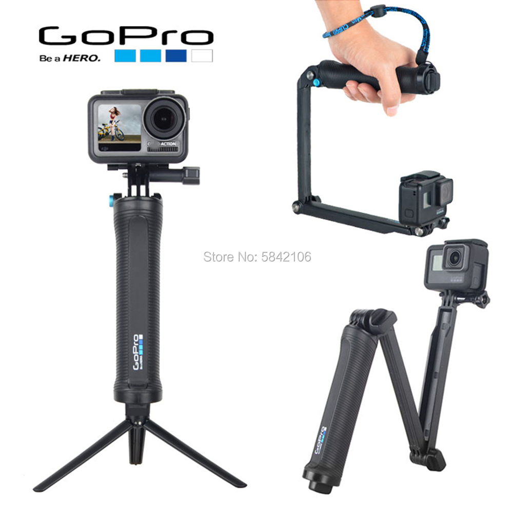 Matron lening Frons Price history & Review on GOPRO Original 3 Way Grip Waterproof Selfie Stick  Tripod Stand For GoPro Hero 8 7 6 5 4 Session | AliExpress Seller - Camera  base Store | Alitools.io