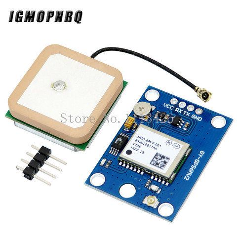 GY-NEO6MV2 NEO-6M GPS Module 3V-5V NEO6MV2 with Flight Control EEPROM MWC APM2.5 large antenna for arduino ► Photo 1/2