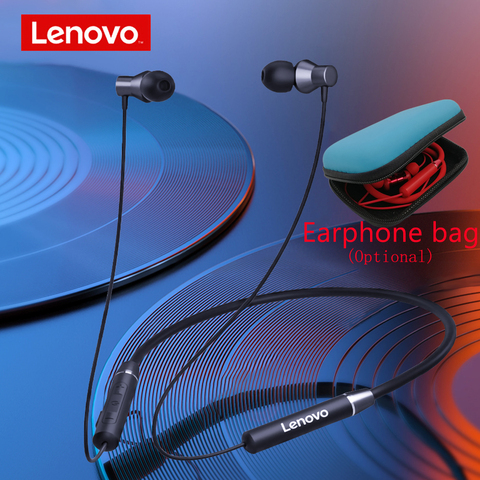 Lenovo Bluetooth Headset Earphones HE05 Wireless Magnetic