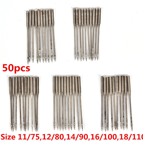 50Pcs Household Sewing Machine Needles 11/75,12/80,14/90,16/100,18/110 Home Sewing Needle DIY Sewing Accessories ► Photo 1/6