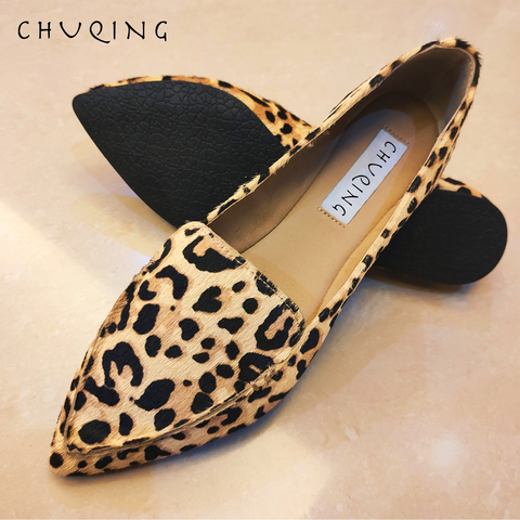 Women's Casual Flat Shoes Loafers Women Fashion Comfortable CHUQING Brand Leopard Shoes Trend Breathable and Comfortable ► Photo 1/6