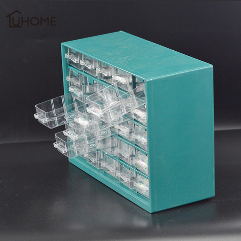 Wall-mounted Plastic Storage Box 25 Grid /set Parts Box Toolbox Electronic Component Box Screw Chip Resistor Storage Container ► Photo 1/5