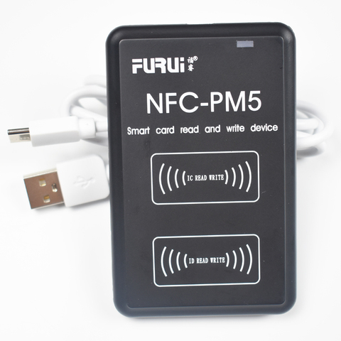 NEW PM5 RFID IC/ID Copier Duplicator 125KHz Key Fob NFC Reader Writer 13.56MHz Encrypted Programmer USB UID Copy Card Tag ► Photo 1/6