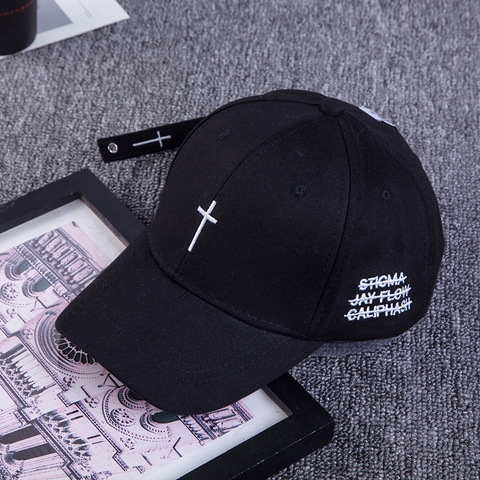 New Embroidery Cross Baseball Hat Male Ma'am Outdoors Curved Embroidery Sunshade Cap bone snapback caps hip hop casquette hats ► Photo 1/5