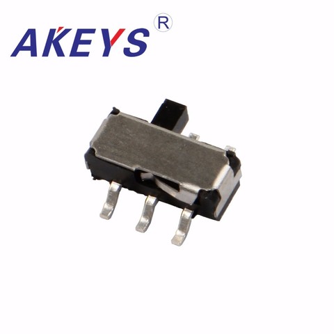 10PCS MSKT-22D14 MINI slide switch 2P2T DPDT SMD SMT 6 pin side slide mini toggle switches with fixed pin  ► Photo 1/3