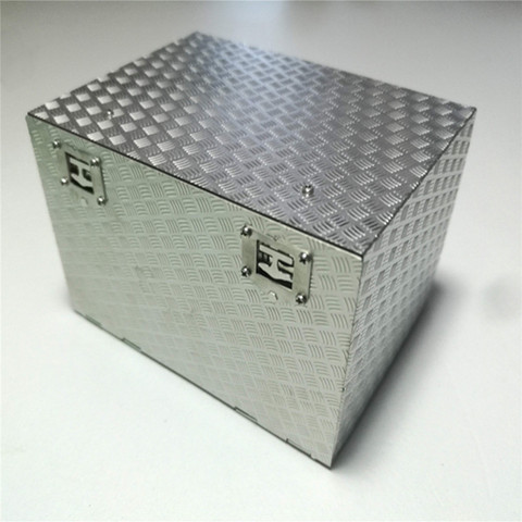 Stainless Steel Tool Box Equipment Box Anti skid Plate for 1/14 Tamiya Scania 56352 RC Truck Tractor Parts Accessories ► Photo 1/6