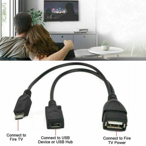 2022 New 2 Pack Usb Port Terminal Adapter Otg Cable 2nd 3 For Fire Or Gen Fire Stick TV ► Photo 1/6