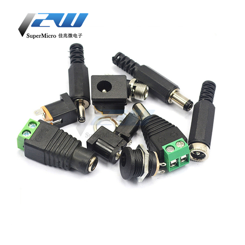10pcs Plug adapter DC power jack connector edge 5.5 * 2.1mm 5.5 * 2.5mm DC-005 DC-002 DC-012 DC-022 DC-022B DC-025 DC-050 ► Photo 1/6