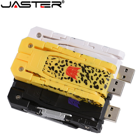 JASTER Hot sale 2.0 U disk 64GB 32g 4GB special offer cartoon character 16g cool transformation robot gift U disk free shipping ► Photo 1/6