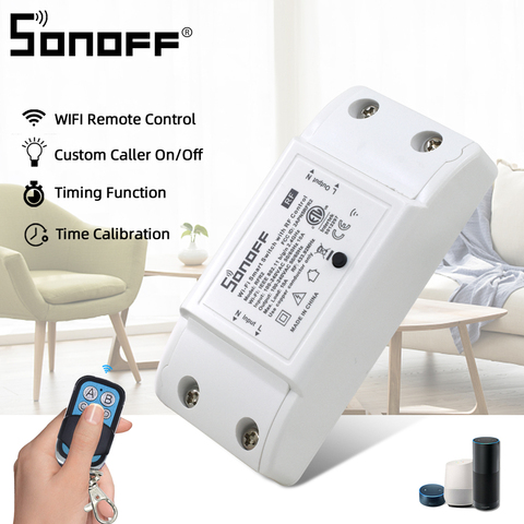 Itead Sonoff Basic/RF 433Mhz Remote Controller WiFi Switch Smart Switch DIY Wireless Switch Timer Smart Home Automation Modules ► Photo 1/6