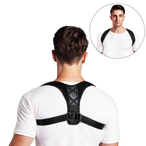 Adjustable Brace Support Belt Back Posture Corrector Clavicle Spine Back Shoulder Lumbar Posture Correction ► Photo 1/6