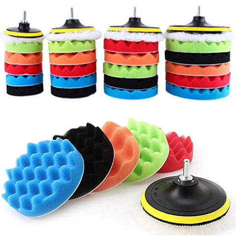 3 inch Car beauty waxing polishing tool 8 piece waxed polished sponge pad set polishing pad sponge wheel car polishing tools ► Photo 1/6