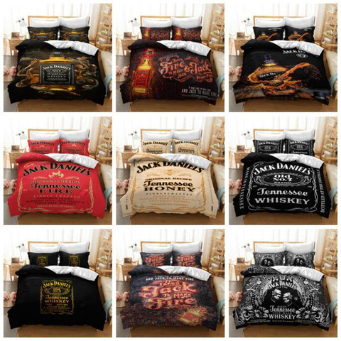 Whisky Wine Bedding Set Bed Linen, Single Twin Size Bed Sheets
