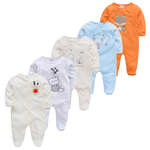 5pcs Boy Pijamas bebe fille Cotton Breathable Soft ropa bebe Newborn Sleepers Baby Pjiamas ► Photo 1/6
