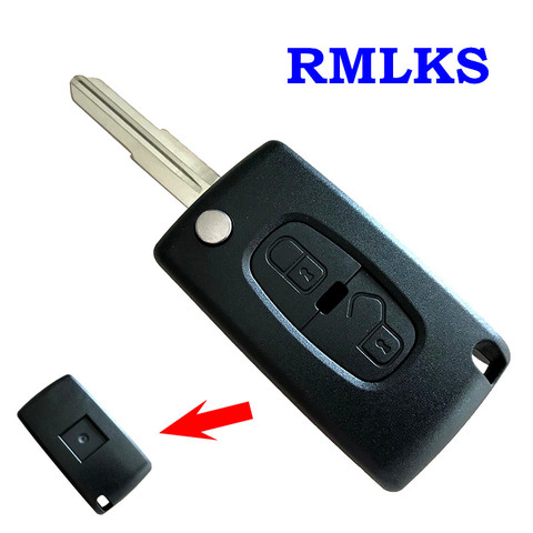 FOR PEUGEOT 4007 ET 4008 For Citroen C-Crosser C4 Aircross 2 Button Fob Remote Key case  flip remote key shell fob MIT-11R blade ► Photo 1/6