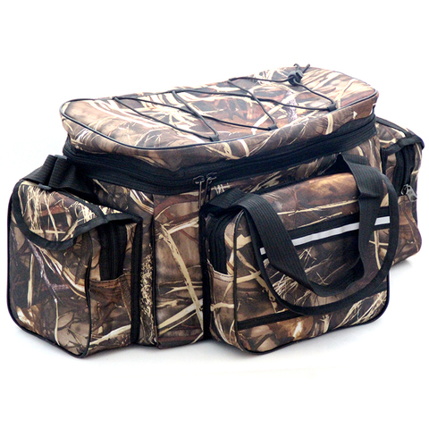 50*30*25cm Waterproof Fishing Bag Nylon Large Capacity Multi-Purpose Fishing Tackle Bag Two-Layer Outdoor Shoulder Bags X429 ► Photo 1/6
