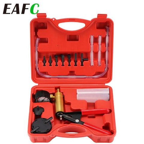 Hand Held Vacuum Pistol Pump Tester Kit DIY Brake Fluid Bleeder Tools Aluminum Pump Body Pressure Vacuum Gauge Multi-functional ► Photo 1/6