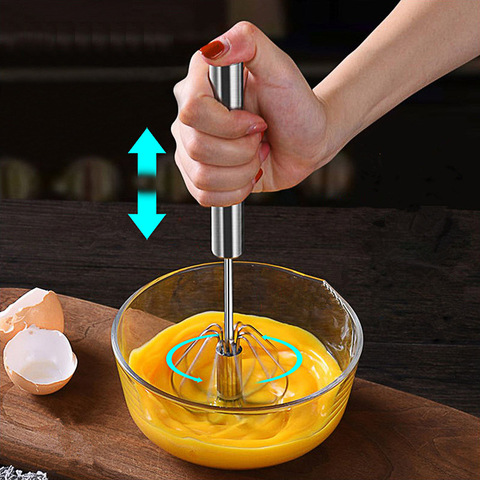 Manual Egg Beater Semi-automatic Mixer Cooking Stainless Steel Whisk for Cooking Cream Stirring Kitchen Tools Baking Accessories ► Photo 1/6