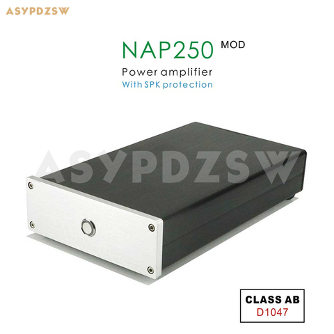 NAP250 MOD D1047 MINI Stereo Power amplifier Base on UK NAIM circuit With SPK protection 80W+80W 8R ► Photo 1/5