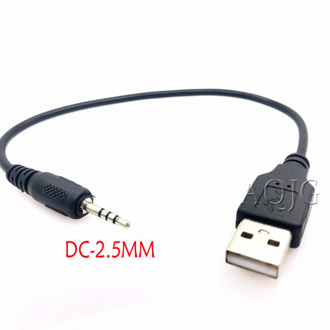 Support Car MP3 2.5mm Male Jack Plug to USB 2.0 A Male Aux Audio Data Cord Cable 20cm ► Photo 1/3